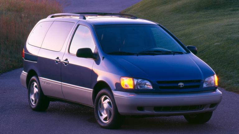 1998 Toyota Sienna on the road.